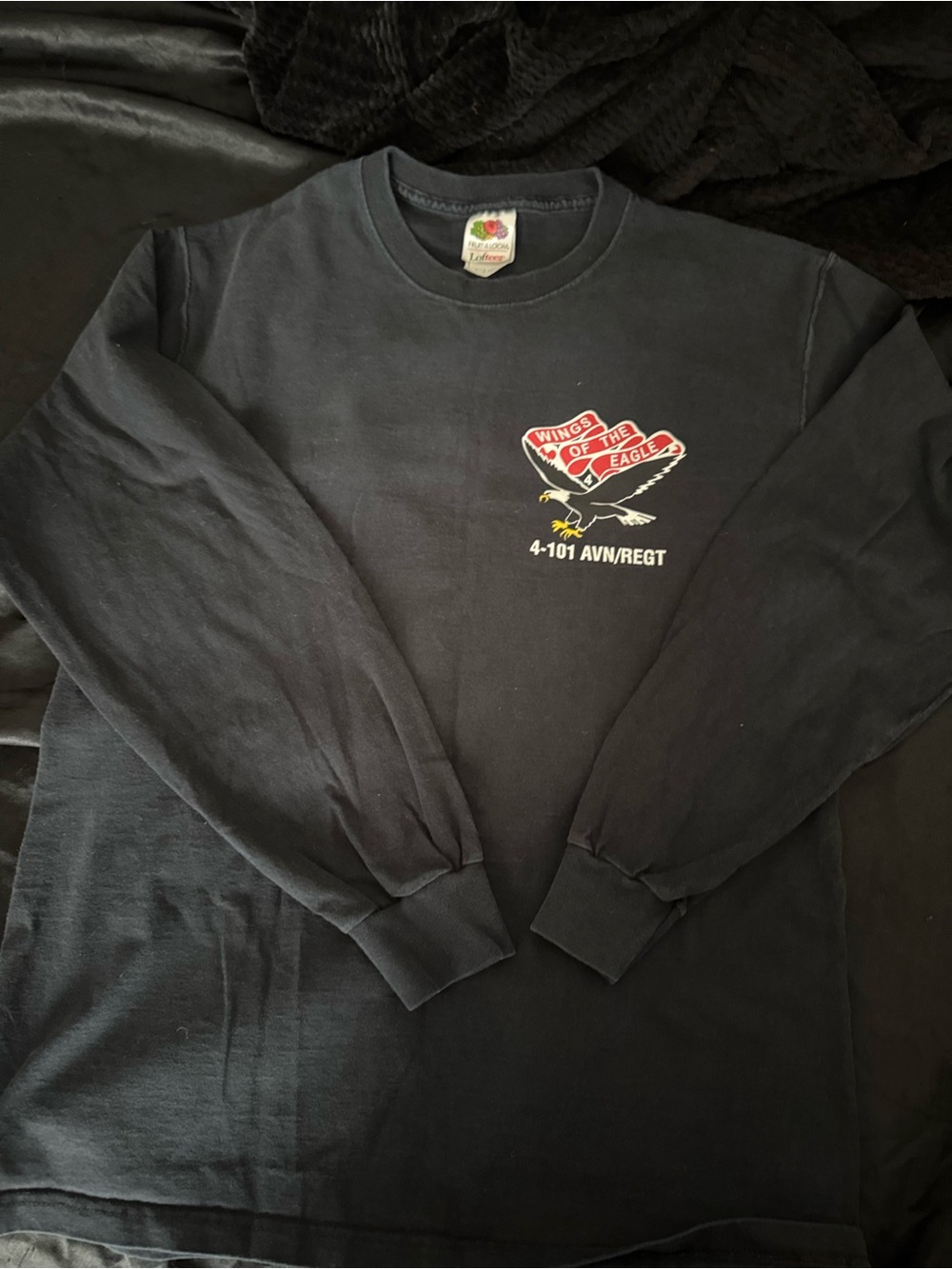 Wings of the Eagle Black Long Sleeve Tee